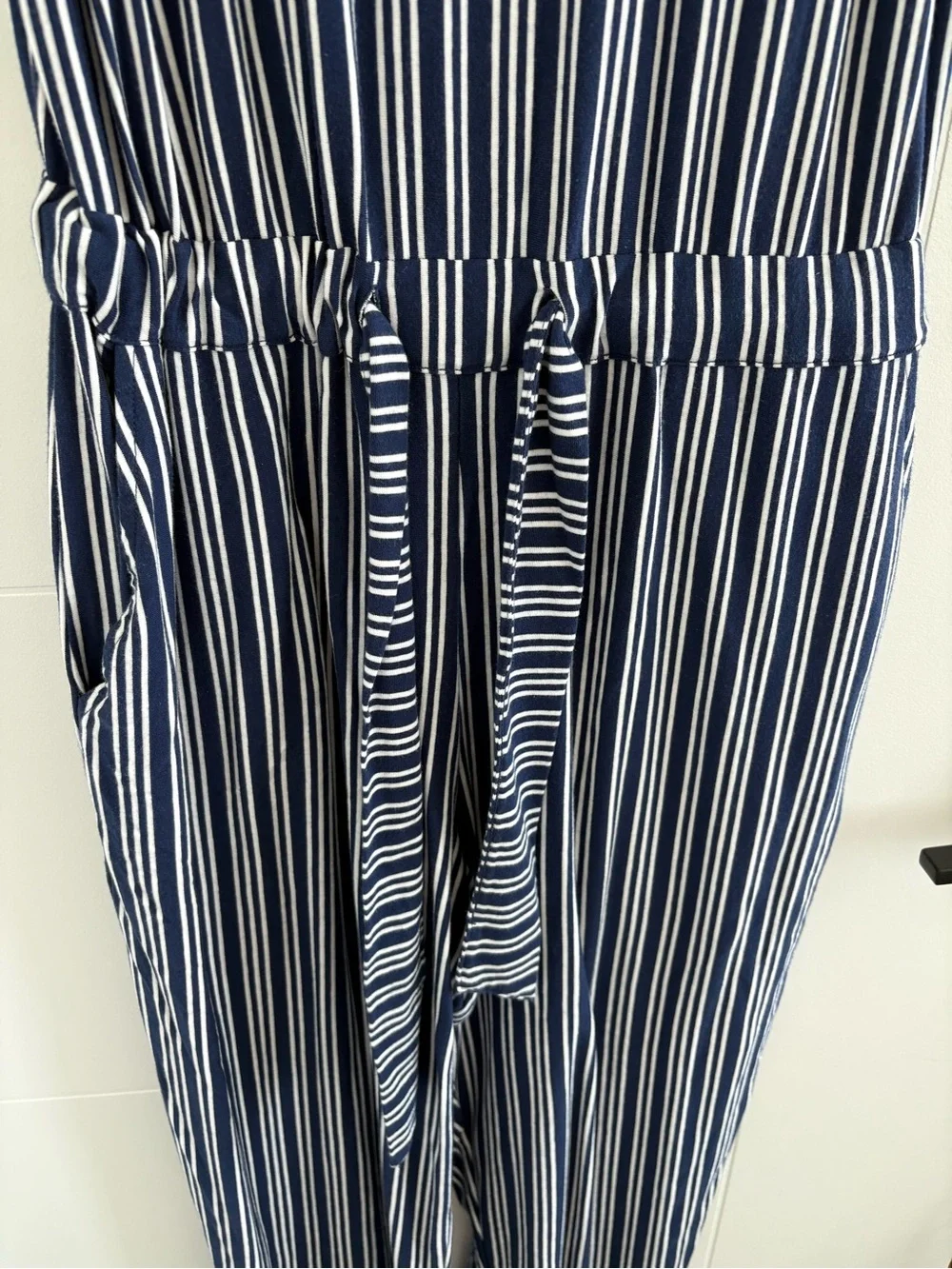 Vineyard Vines “Cat Cay” Navy & White Striped Pima Cotton Jumpsuit